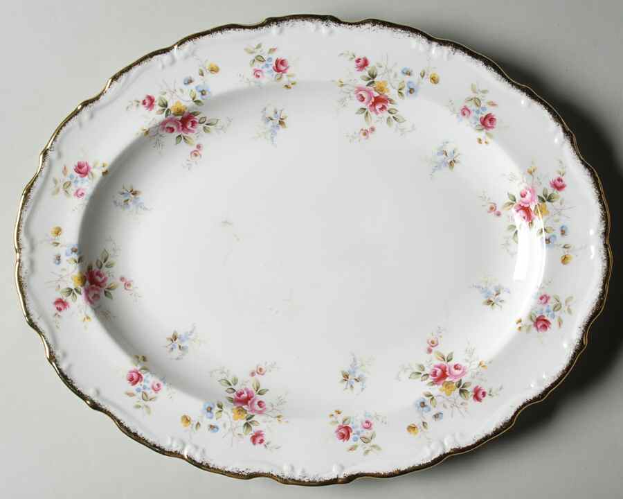 Tenderness 13" Oval Serving Platter by Royal Albert-1