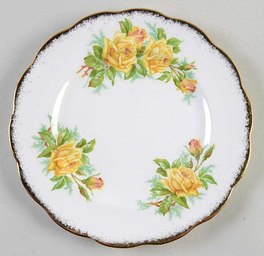 Tea Rose Yellow Salad Plate by Royal Albert-1