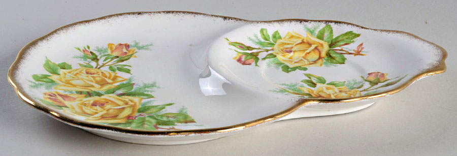 Tea Rose Yellow Snack Plate by Royal Albert-1