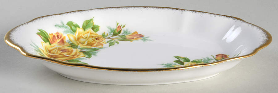 Tea Rose Yellow Tray for Mini Creamer & Open Sugar by Royal Albert-1