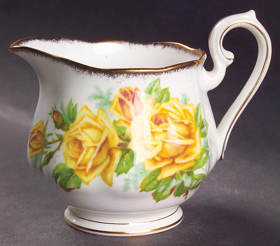 Tea Rose Yellow Creamer by Royal Albert-1