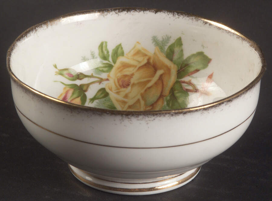 Tea Rose Yellow Open Sugar Bowl by Royal Albert-1