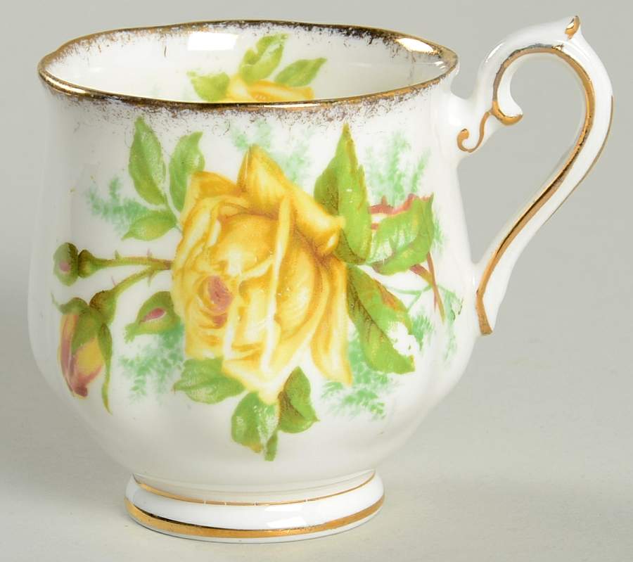 Tea Rose Yellow Footed Demitasse Cup by Royal Albert-1