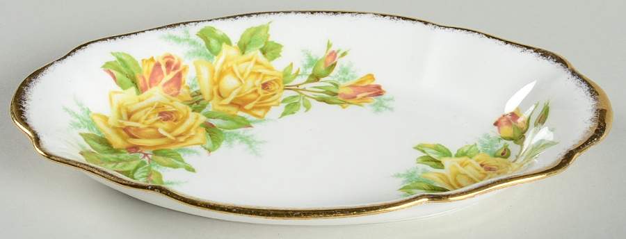 Tea Rose Yellow Tray for Mini Creamer & Open Sugar by Royal Albert-1