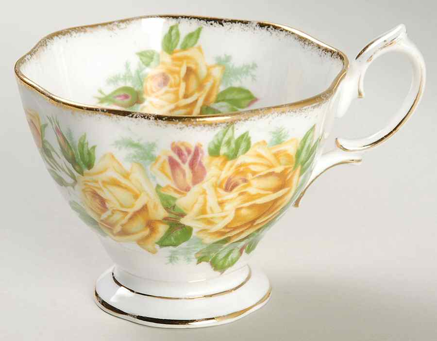 Tea Rose Yellow Snack Cup by Royal Albert-1