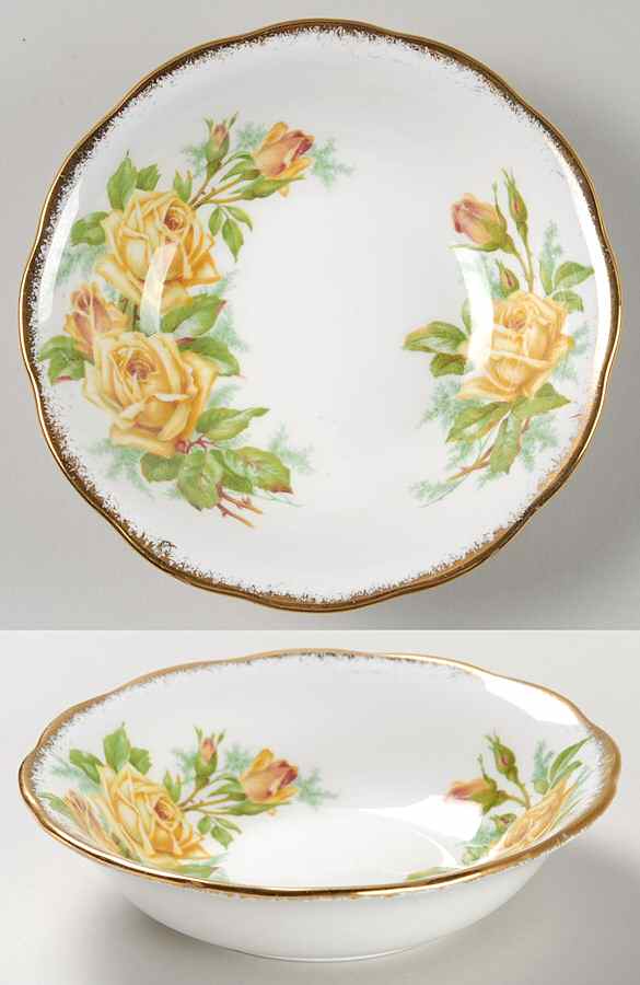 Tea Rose Yellow Fruit/Dessert (Sauce) Bowl by Royal Albert-1