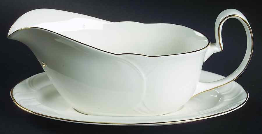 Tiara Gravy Boat & Underplate by Royal Albert-1