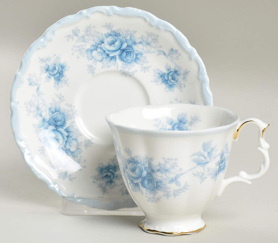Tiffany Footed Demitasse Cup & Saucer Set by Royal Albert-1