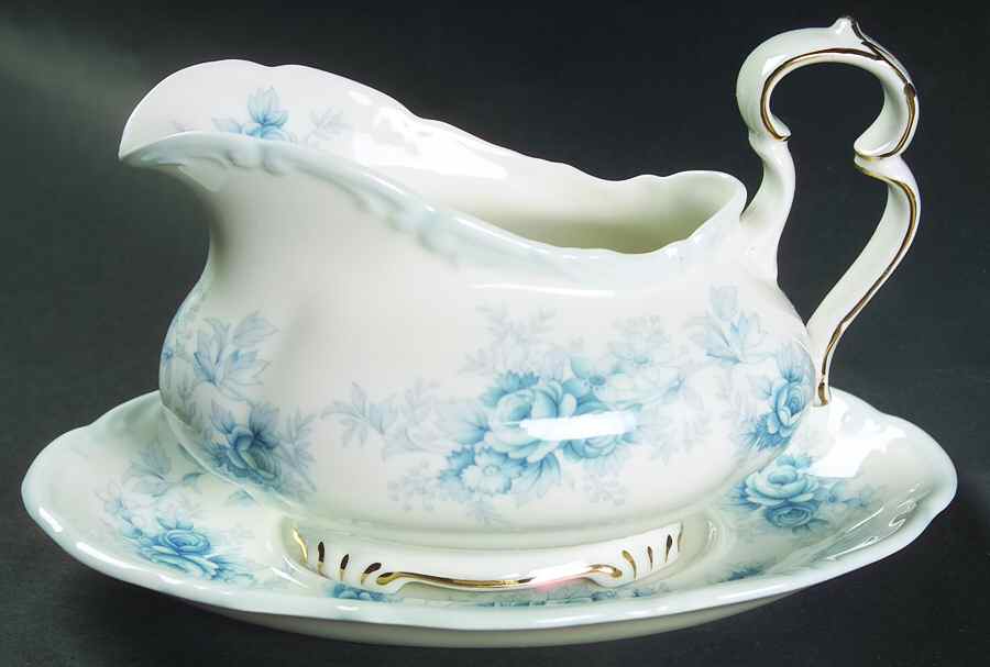 Tiffany Gravy Boat & Underplate by Royal Albert-1