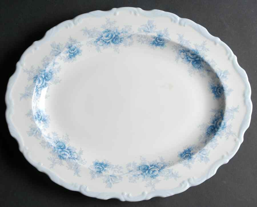 Tiffany 13" Oval Serving Platter by Royal Albert-1