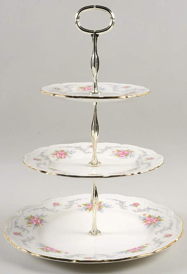 Tranquillity 3-Tiered Serving Tray (DP, SP, BB) by Royal Albert-1