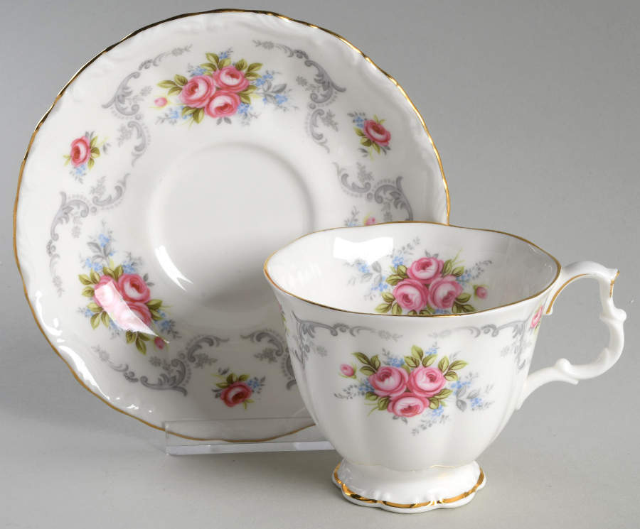 Tranquillity Footed Cup & Saucer Set by Royal Albert-1