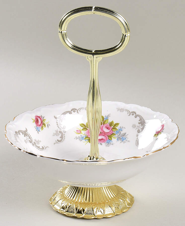 Tranquillity 6"-7" Handled Footed Nut Dish HC by Royal Albert-1