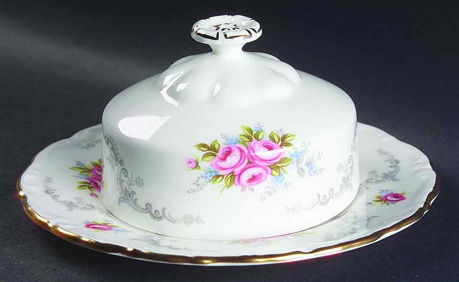 Tranquillity Round Covered Butter by Royal Albert-1