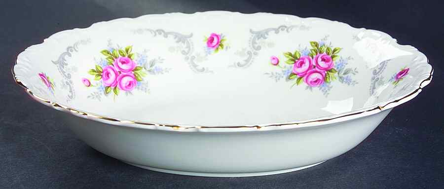 Tranquillity 9" Oval Vegetable Bowl by Royal Albert-1