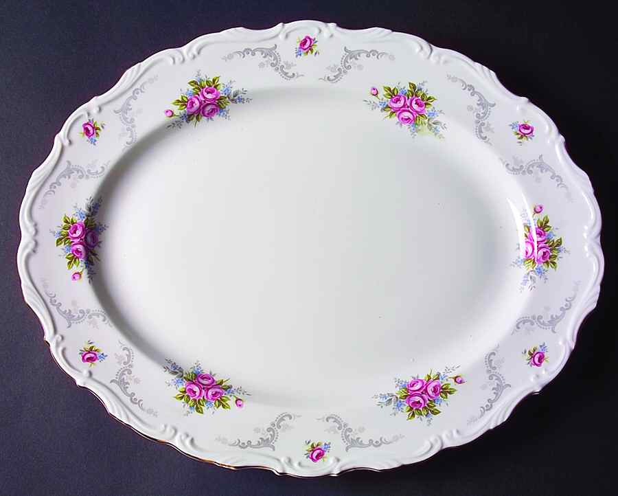 Tranquillity 15" Oval Serving Platter by Royal Albert-1