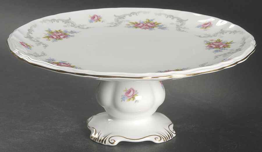 Tranquillity 9" Diameter Pedestal Cake Stand by Royal Albert-1