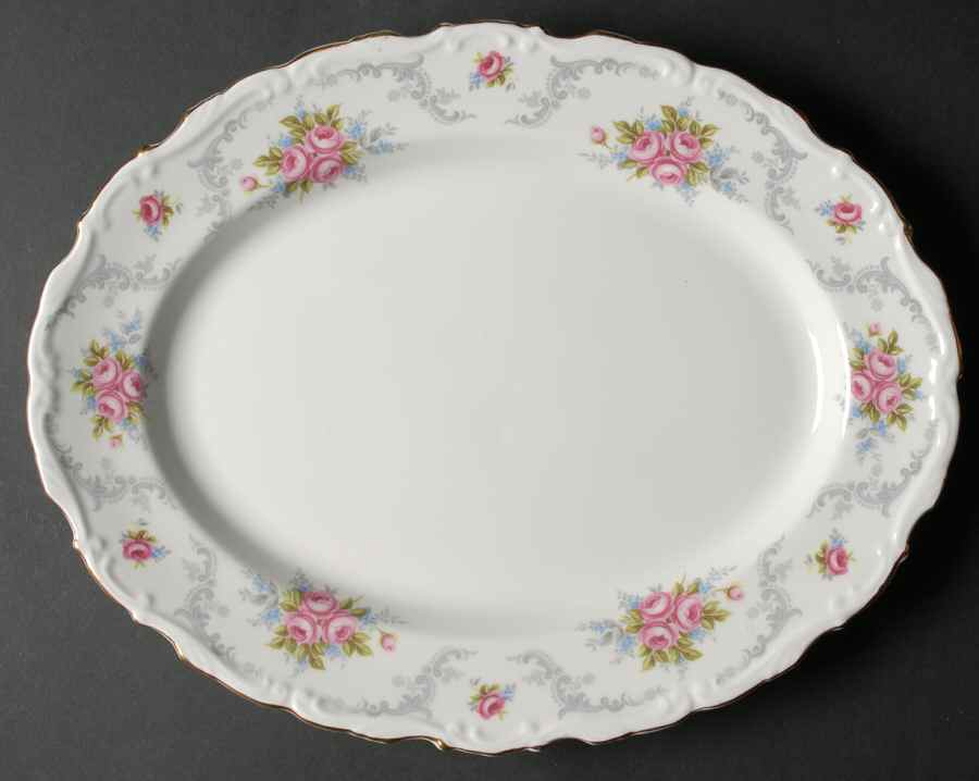 Tranquillity 12" Oval Serving Platter by Royal Albert-1