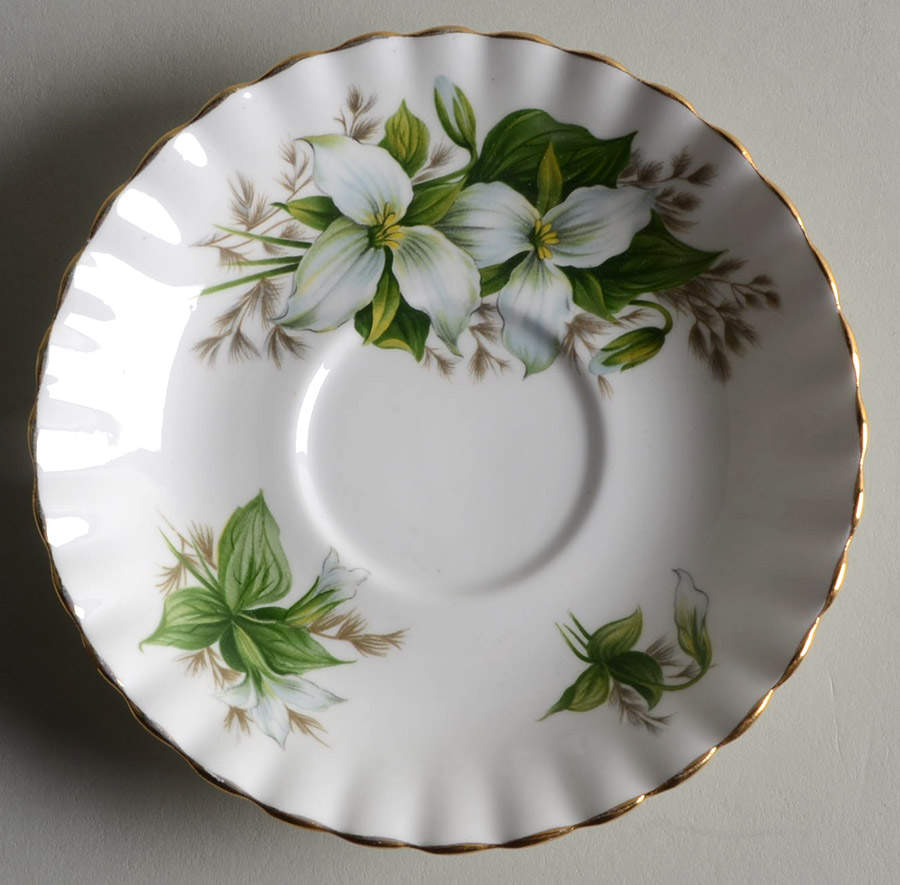 Trillium Saucer for Footed Cup by Royal Albert-1