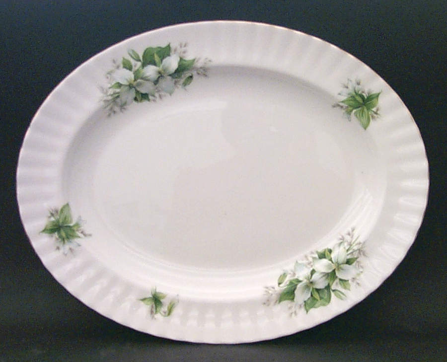 Trillium 13" Oval Serving Platter by Royal Albert-1