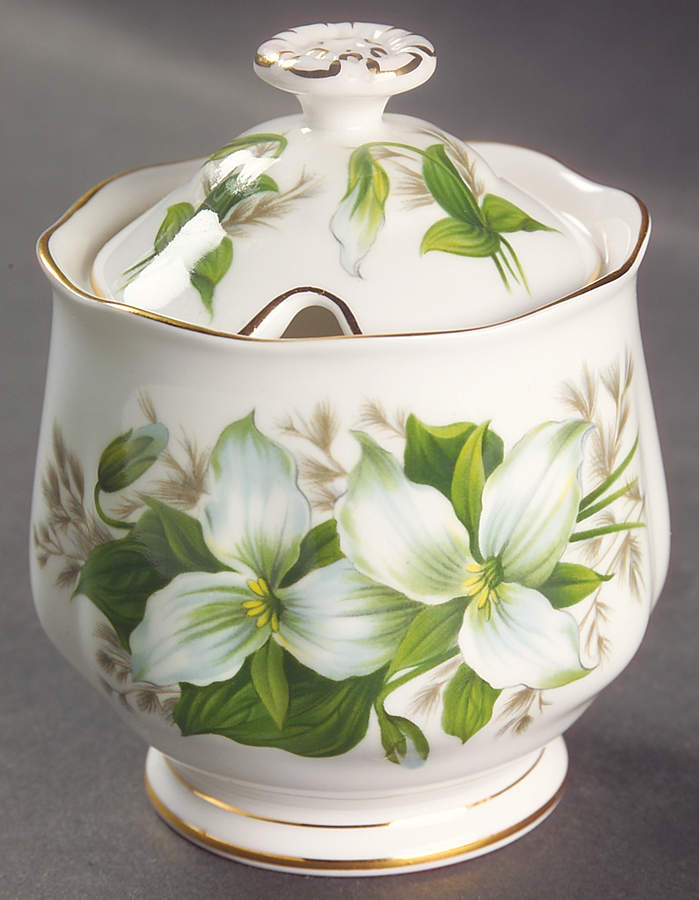 Trillium Jam/Jelly & Lid by Royal Albert-1