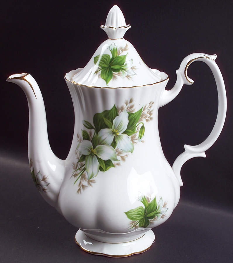 Trillium Small Coffee Pot & Lid by Royal Albert-1