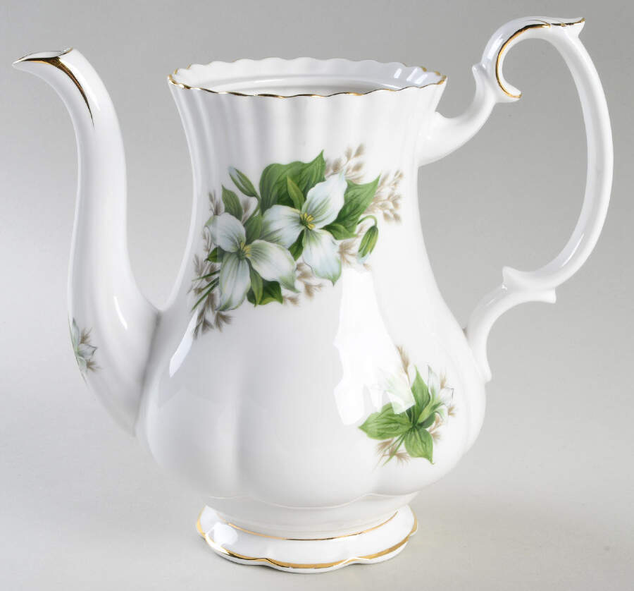 Trillium Coffee Pot No Lid by Royal Albert-1