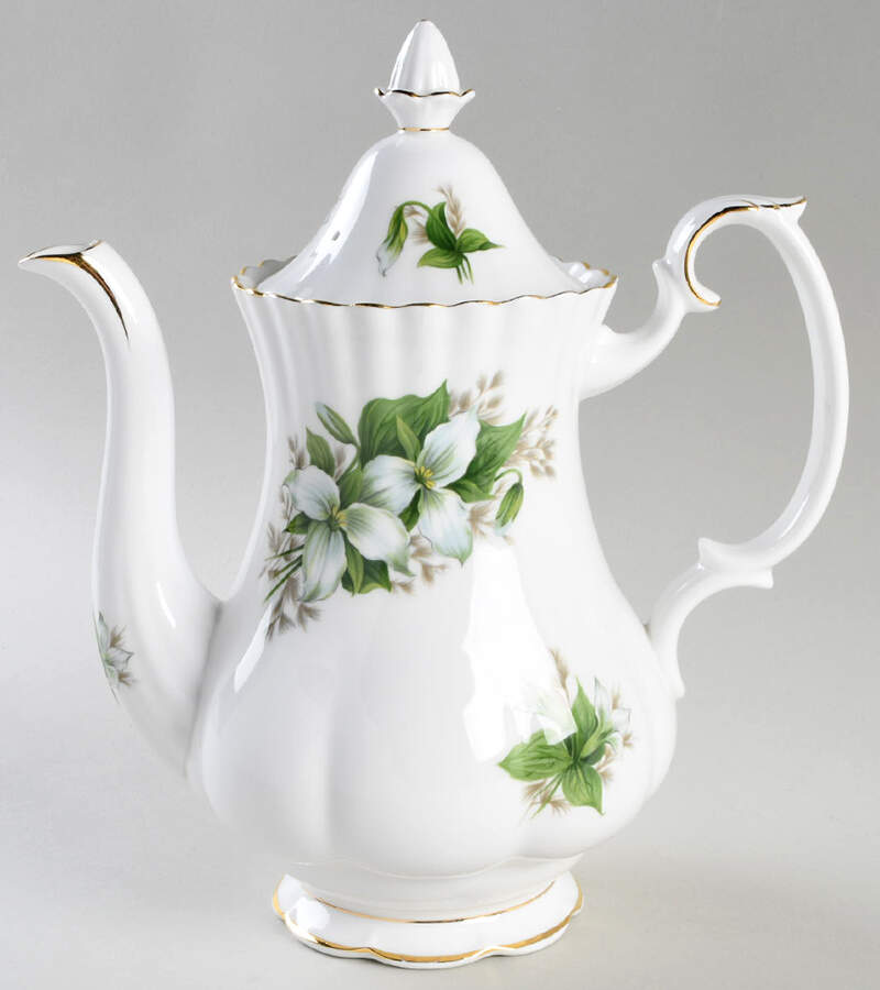 Trillium Coffee Pot & Lid by Royal Albert-1
