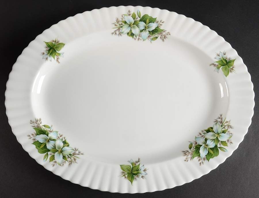 Trillium 16" Oval Serving Platter by Royal Albert-1