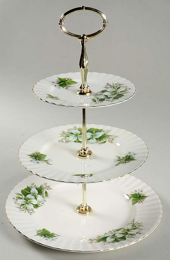 Trillium 3-Tiered Serving Tray (DP, SP, BB) by Royal Albert-1