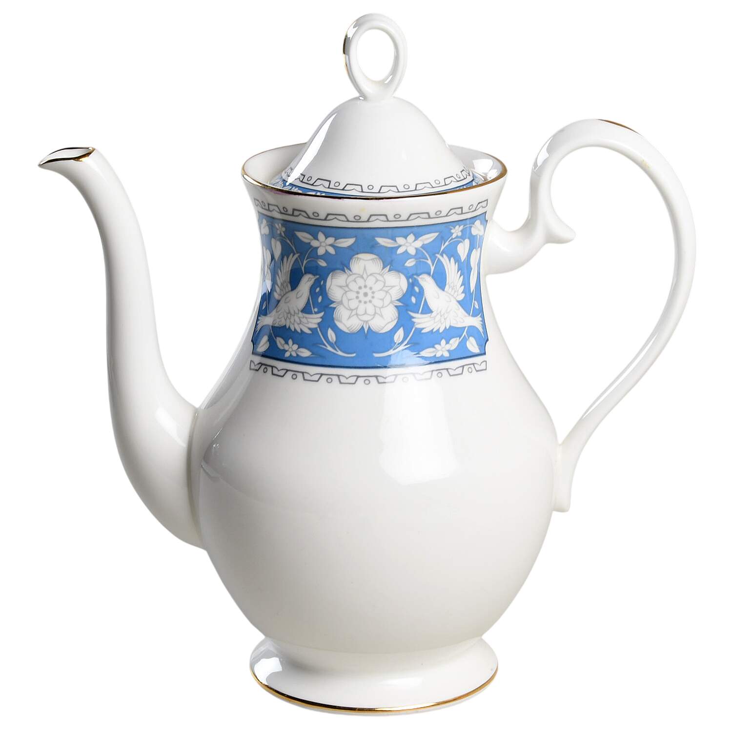 Tudor Rose Coffee Pot & Lid by Royal Albert-1