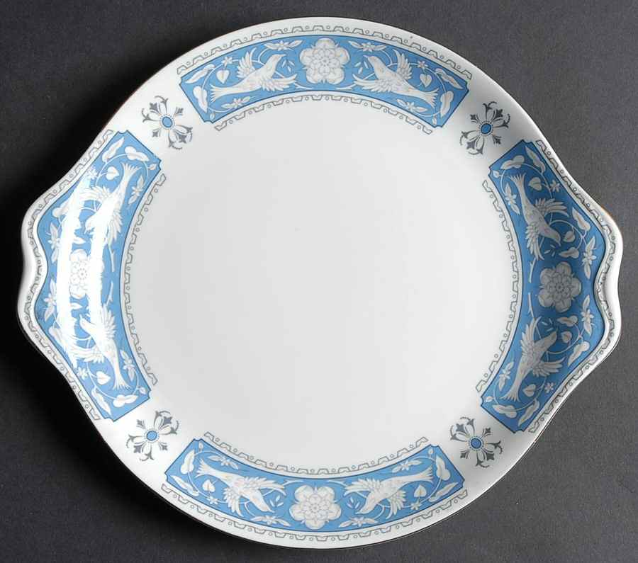 Tudor Rose Handled Cake Plate by Royal Albert-1