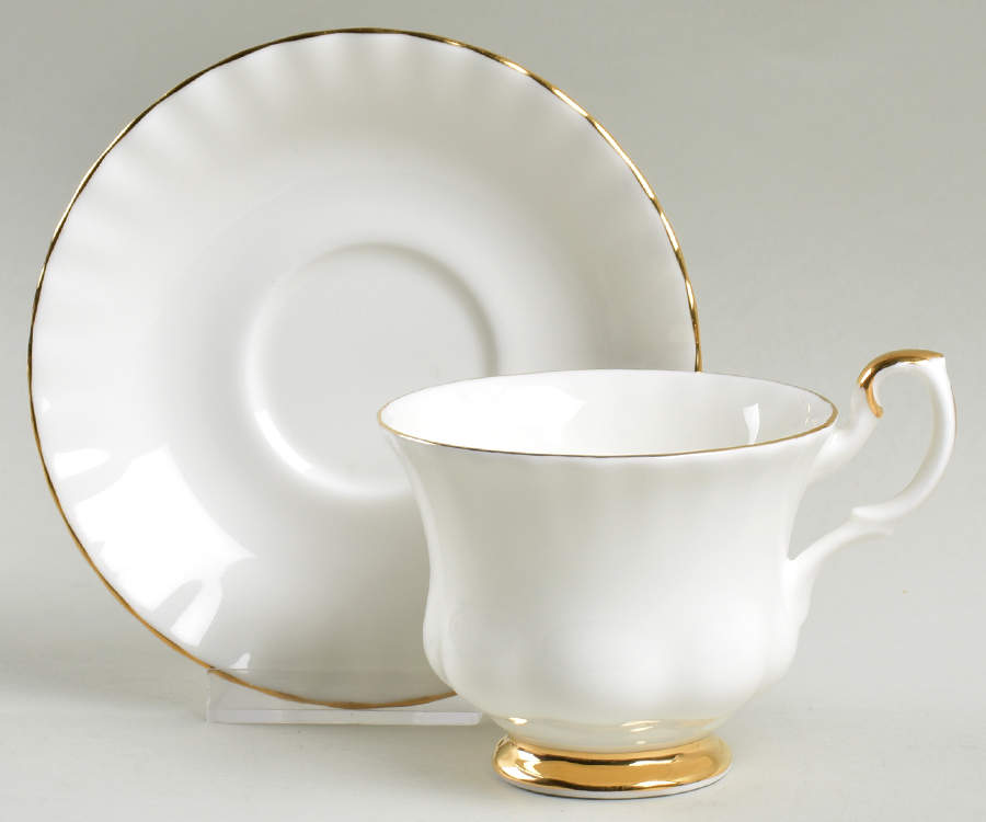 Val D'Or Footed Cup & Saucer Set by Royal Albert-1