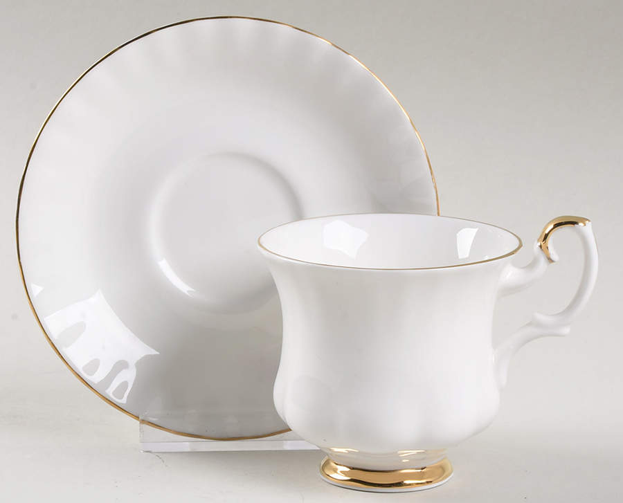 Val D'Or Footed Demitasse Cup and Saucer by Royal Albert-1