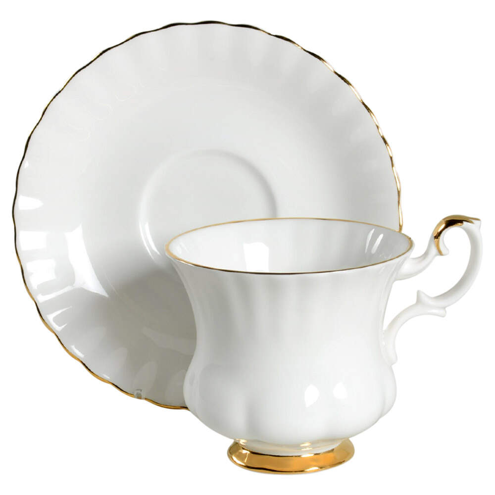 Val D'Or Footed Demitasse Cup & Saucer Set by Royal Albert-1