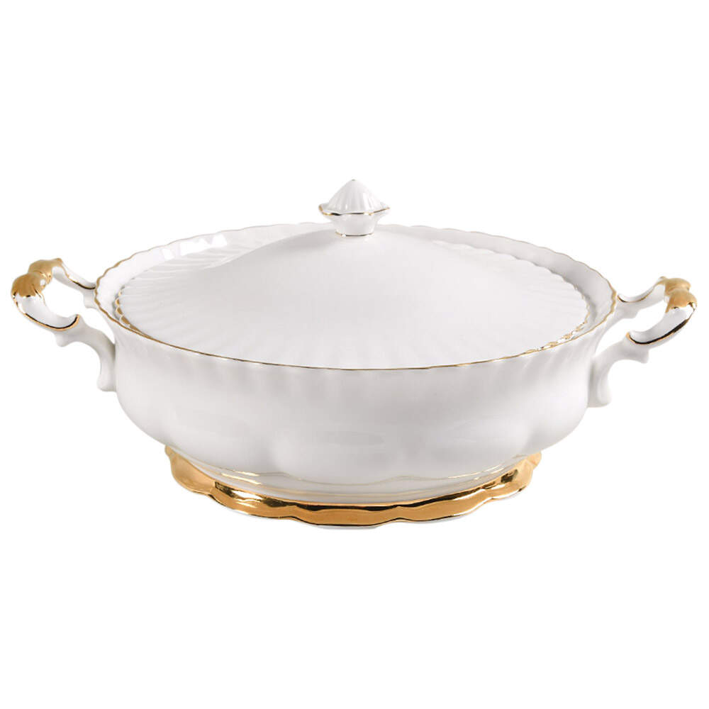 Val D'Or Round Covered Vegetable by Royal Albert-1