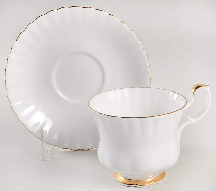 Val D'Or Footed Cup & Saucer Set by Royal Albert-1