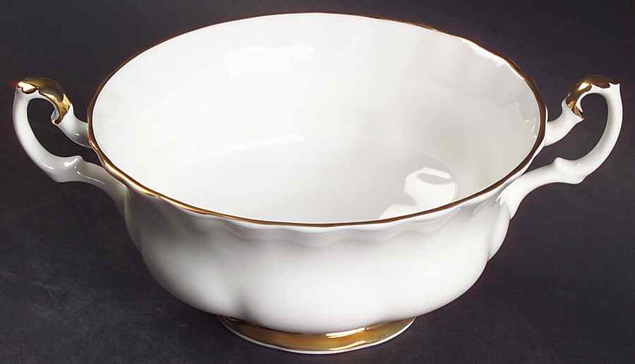 Val D'Or Footed Cream Soup Bowl by Royal Albert-1