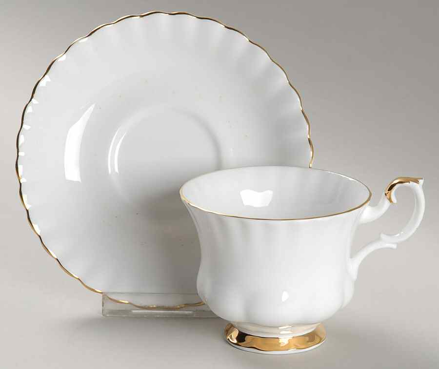 Val D'Or Footed Cup & Saucer Set by Royal Albert-1