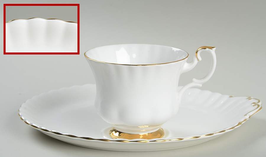 Val D'Or Snack Plate & Cup Set by Royal Albert-1