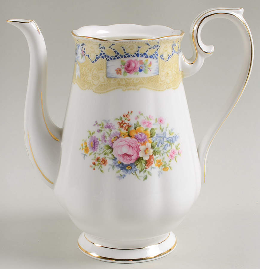 Valentine Coffee Pot No Lid by Royal Albert-1