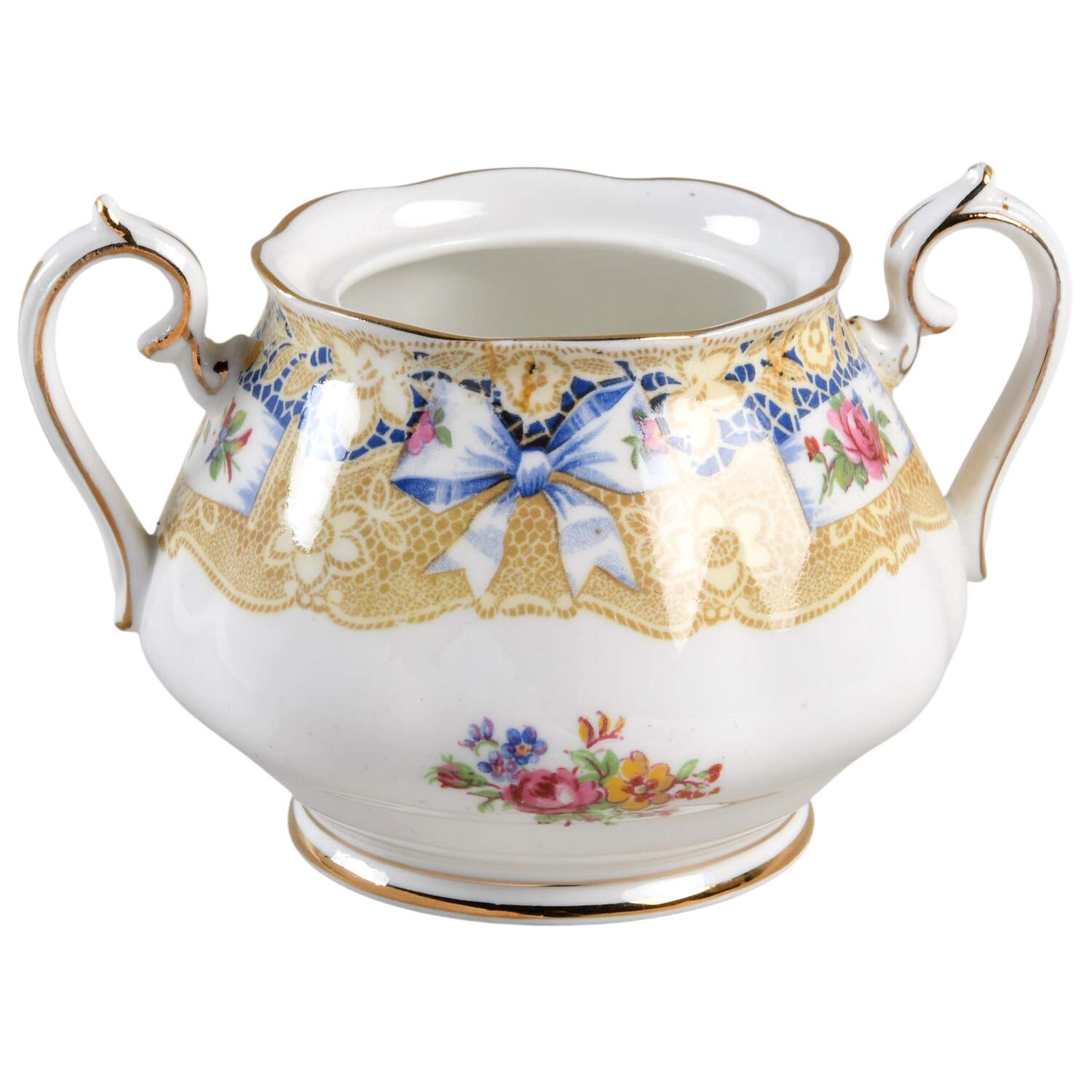 Valentine Sugar Bowl No Lid by Royal Albert-1