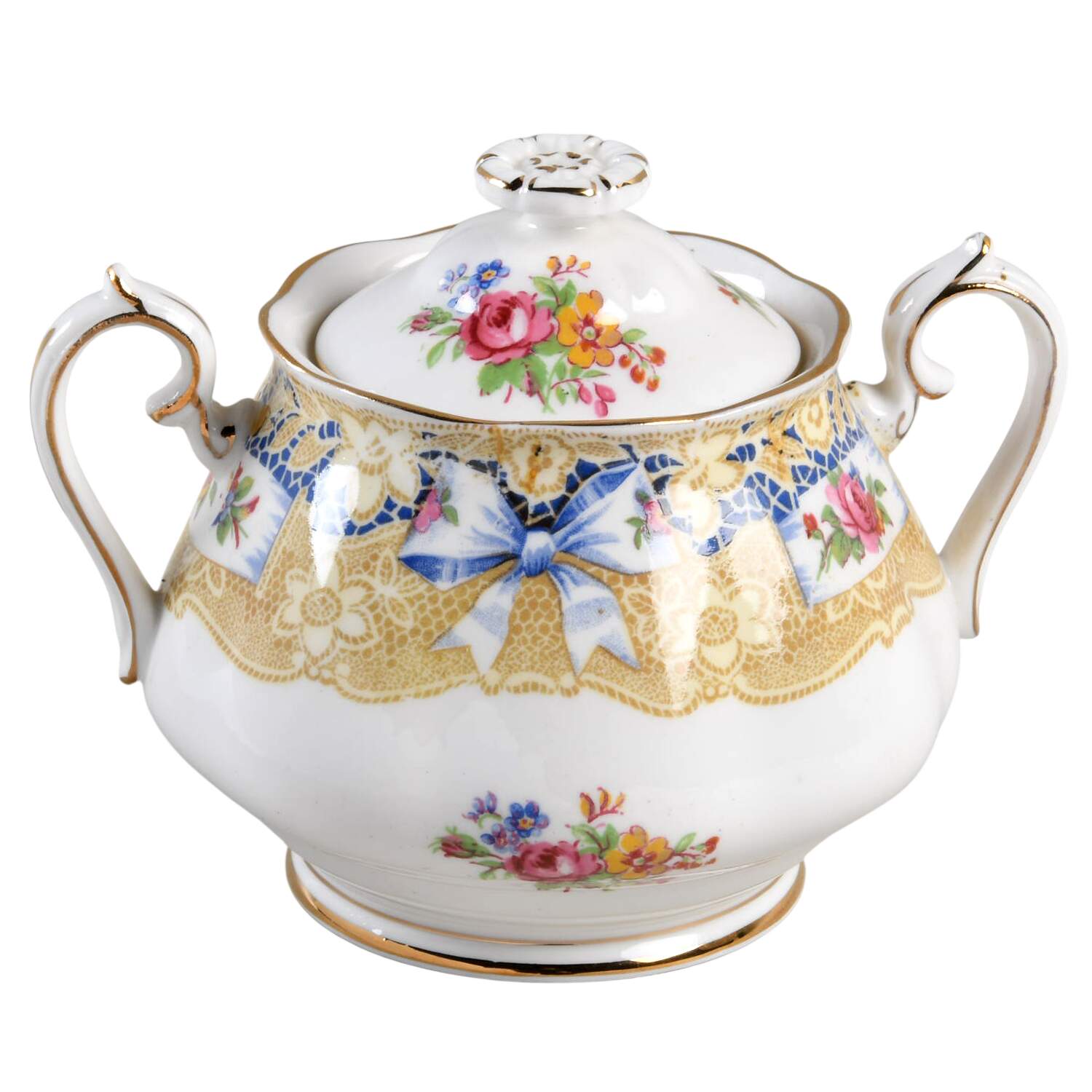 Valentine Sugar Bowl & Lid by Royal Albert-1