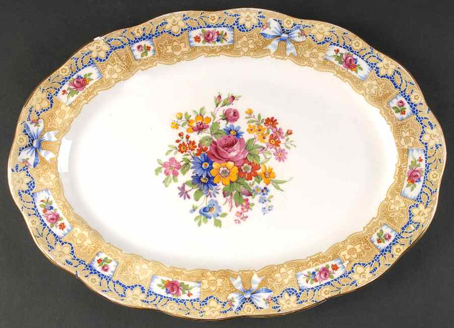 Valentine 13" Oval Serving Platter by Royal Albert-1
