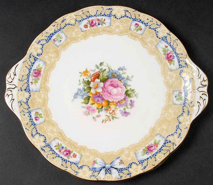 Valentine Handled Cake Plate by Royal Albert-1