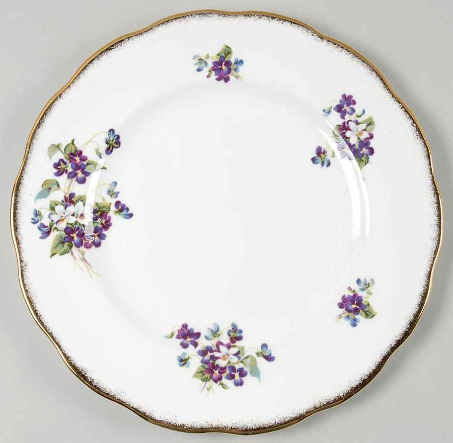 Violets For Love Dinner Plate by Royal Albert-1