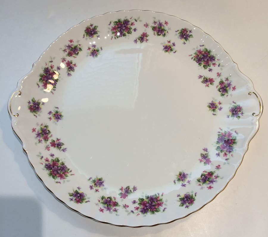 Violetta Handled Cake Plate by Royal Albert-1