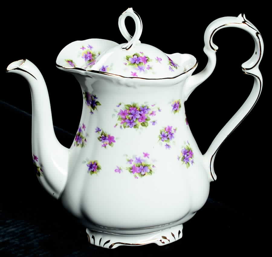 Violetta Coffee Pot & Lid by Royal Albert-1