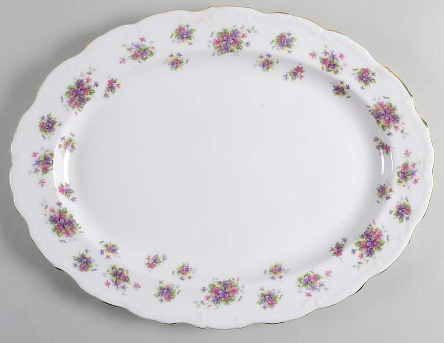 Violetta 16" Oval Serving Platter by Royal Albert-1