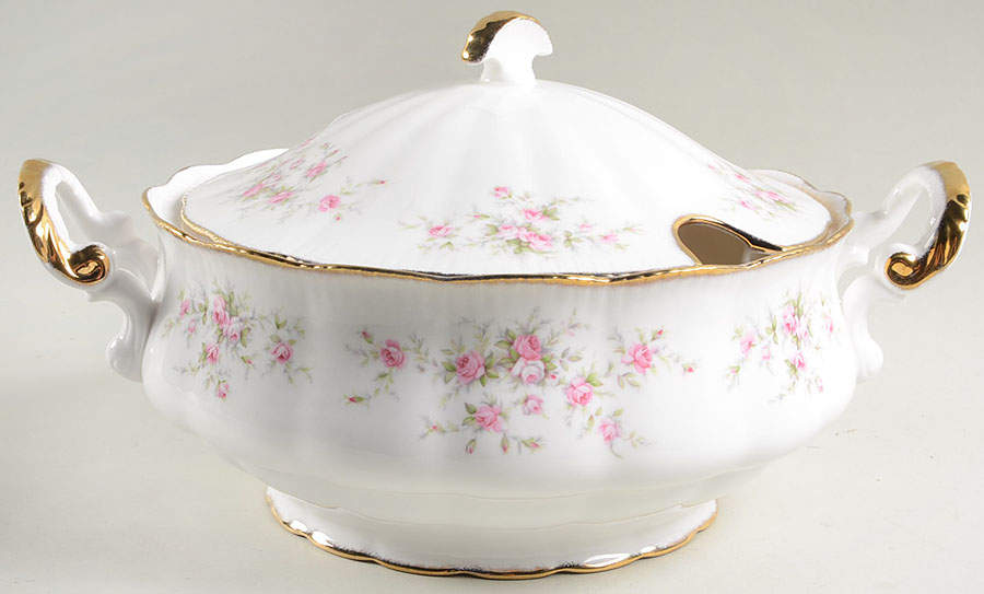Victoriana Rose (Elizabeth Shape) Tureen &  Lid by Royal Albert-1